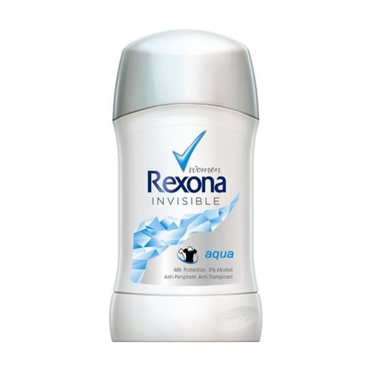 Rexona, Invisible Aqua, antyperspirant w sztyfcie dla kobiet, 40 ml Rexona