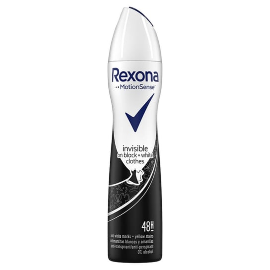 Rexona, Invisible Black + White Anti-Perspirant 48h antyperspirant spray 150ml Rexona