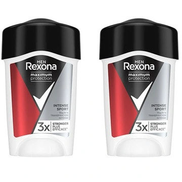 Rexona, Maximum Protection Intense Sport Bloker potu w kremowym sztyfcie, 2x45 ml Rexona