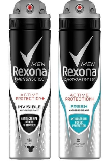 Rexona Men, Antyperspirant Active Protection Spray Mix 2 x 150ml Rexona