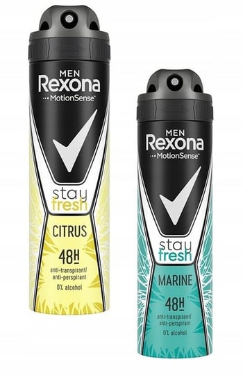 Rexona Men, Antyperspirant Stay Fresh Mix 2 x 150ml Rexona