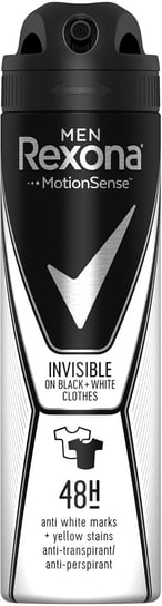 Rexona, Men Invisible Black + White, dezodorant spray, 150 ml Rexona