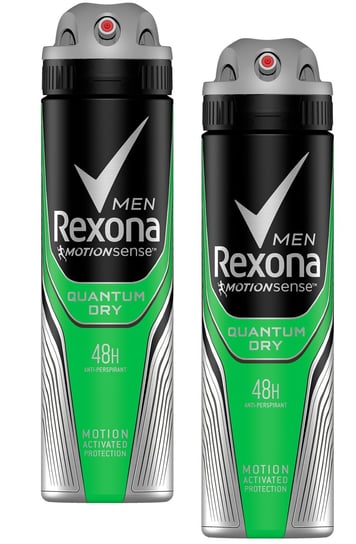 Rexona Men, Quantum Dry, Antyperspirant Spray, 2x150ml Rexona