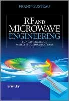RF and Microwave Engineering: Fundamentals of Wireless Communications Gustrau Frank