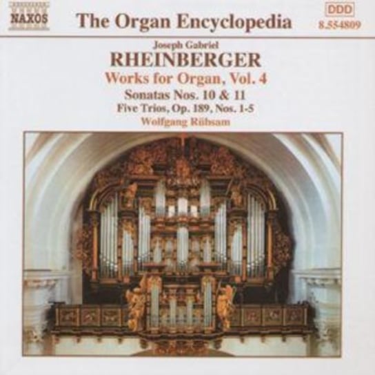 Rheinberger: Works For Organ. Volume 4 Rubsam Wolfgang