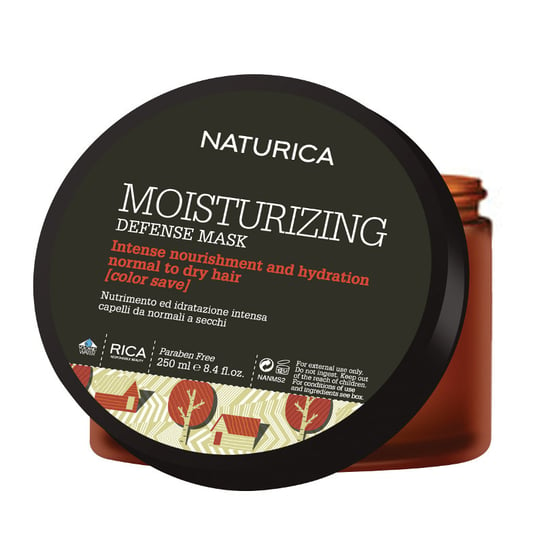 Rica Naturica Moisturizing Defense, Maska odżywczo-nawilżająca antyoksydacyjna do włosów normalnych i suchych 250ml Rica