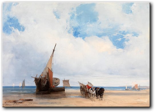 Richard Parkes Bonington,  plaża Vessels i powóz - PR03672 PRINTORAMA