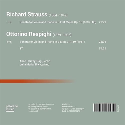 Richard Strauss Sonate Op. 18 - Ottorino Respighi Sonate P 110 Various Artists
