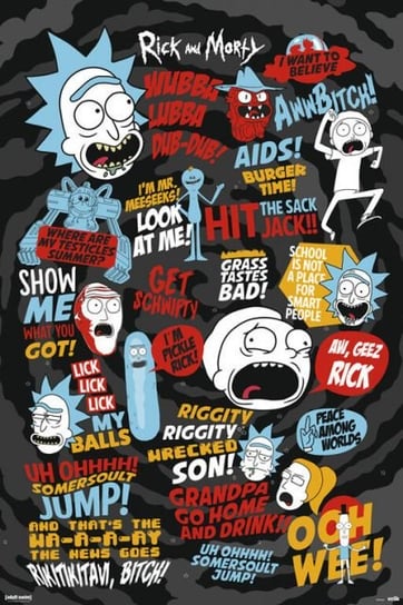 Rick And Morty Quotes - plakat 61x91,5 cm RICK AND MORTY