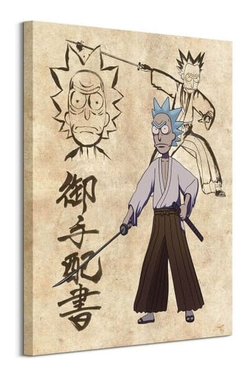 Rick And Morty Samurai Showdown - obraz na płótnie RICK AND MORTY