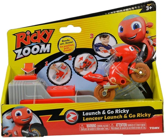 Ricky Zoom, wyrzutnia z figurką Motocykl Ricky Ricky Zoom