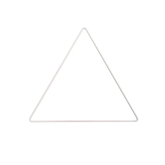 Rico Design, metalowa obręcz trójkąt, biały, 20 cm; do makramy Rico Design