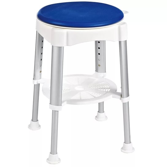 RIDDER Obrotowy stołek prysznicowy, niebieski, 150 kg, A0050401 RIDDER