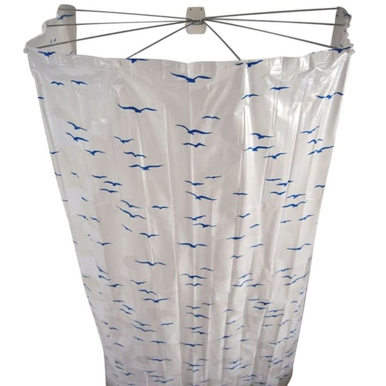 RIDDER Składana kabina prysznicowa Ombrella, 200 cm, niebieska, 58203 RIDDER