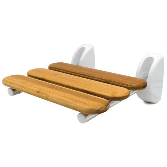 RIDDER Składane siedzisko prysznicowe Pro, kolor naturalnego drewna RIDDER