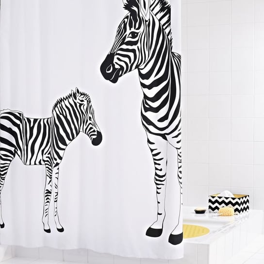 RIDDER Zasłona prysznicowa Zebra, 180 x 200 cm RIDDER