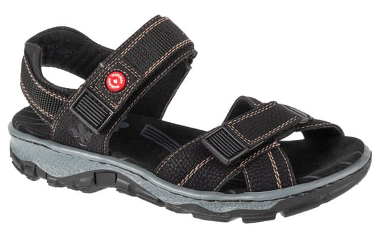 Rieker Sandals 68851-02, Damskie, sandały, Czarne Rieker