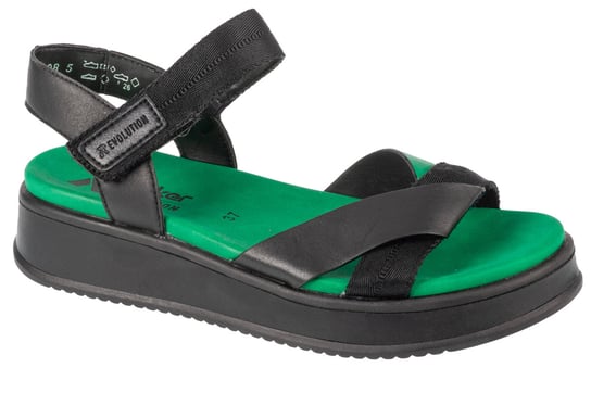 Rieker Sandals W0851-00, Damskie, sandały, Czarne Rieker