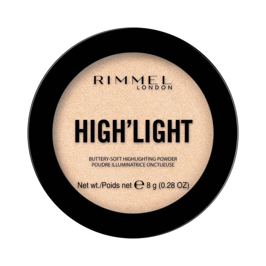 Rimmel, High’light, trwały rozświetlacz do twarzy – 001 Stardust, 8 g Rimmel