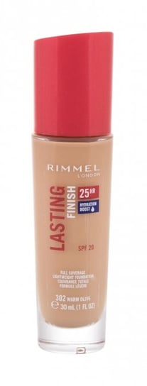 Rimmel London, Lasting Finish 25H, długotrwały podkład do twarzy 302 Warm Olive, SPF 20, 30ml Rimmel