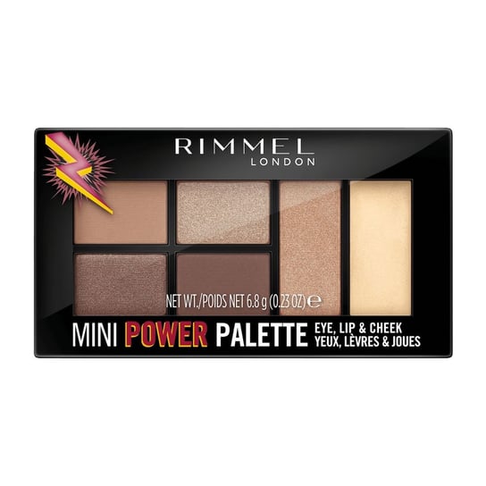 Rimmel, Mini Power Palette Eye Shadow, wielofunkcyjna paletka nr 001 - Fearless, 7.8 gr Rimmel