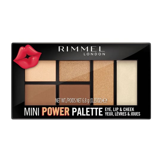 Rimmel, Mini Power Palette Eye Shadow, Wielofunkcyjna paletka nr 002 Sassy, 7.8 g Rimmel