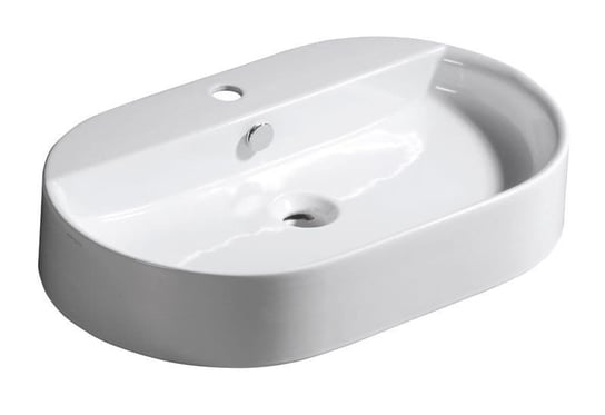 RING umywalka ceramiczna nablatowa, 65x40cm, biały Inna marka