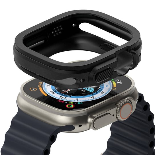 Ringke Air Sports żelowy pokrowiec etui do Apple Watch Ultra 49mm czarne (CBA681003RS) Ringke
