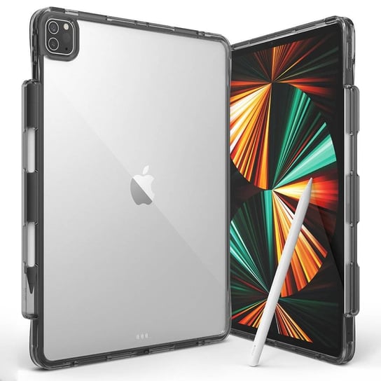 Ringke Fusion etui pokrowiec z żelową ramką iPad Pro 12.9'' 2021 czarny () Ringke