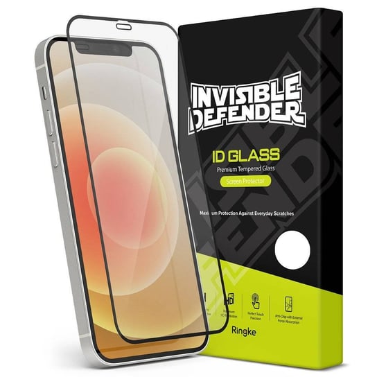 Ringke Invisible Defender ID Full Glass szkło hartowane 9H na cały ekran z ramką iPhone 12 Pro Max (G7F024) (case friendly) Ringke
