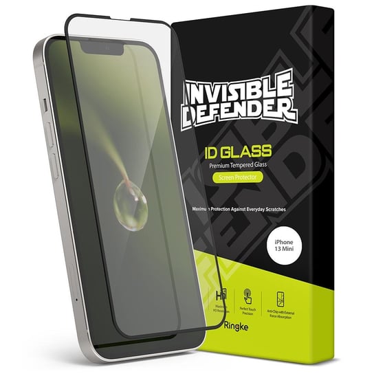 Ringke Invisible Defender ID Full Glass szkło hartowane 9H na cały ekran z ramką iPhone 13 mini (G4as057) (case friendly) Ringke