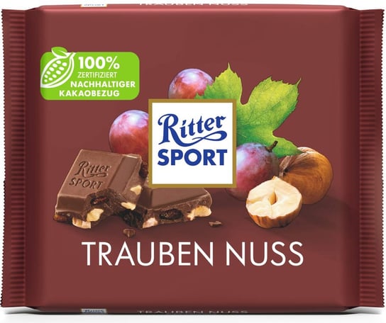 Ritter Sport, czekolada mleczna z orzechami, 100 g Ritter Sport