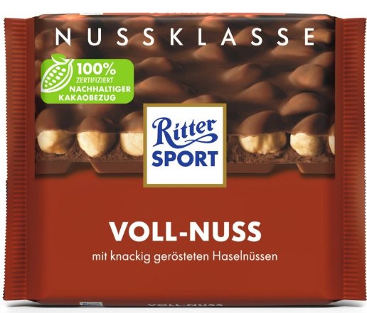 Ritter Sport- Voll-Nuss czekolada mleczna z orzechami 100g Ritter Sport