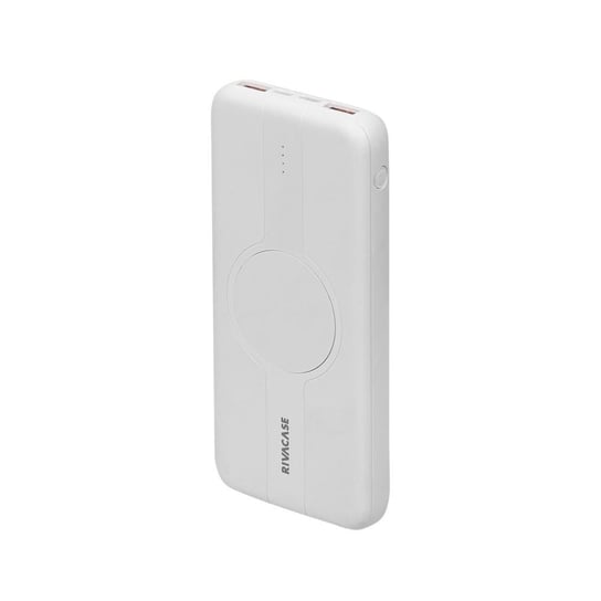 Rivacase Powerbank 10.000 Mah Usb-C 20W + Qi 10W, 1X We/Wy Usb-C 20W, 2X Usb-A Qc18W, Wejście Micro-Usb,Indukcja Qi 10W,Biały Inna marka