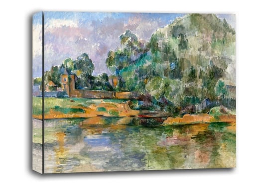 Riverbank, Paul Cézanne - obraz na płótnie 120x90 cm Galeria Plakatu