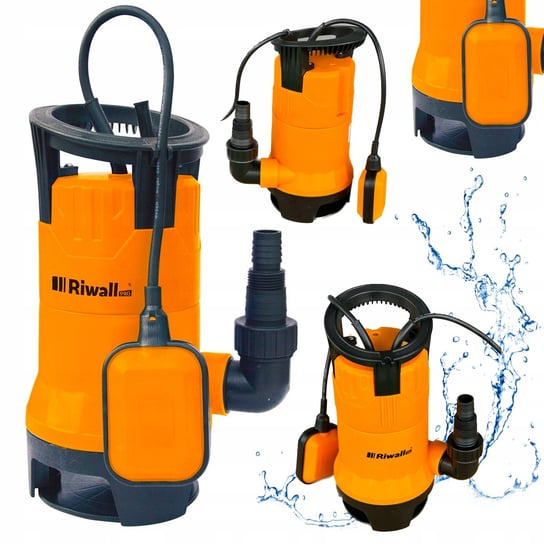 Riwall Pro, pompa do wody brudnej czystej szamba ścieków peta 12500l/h 750w wydajna eco, 4 lata gwarancji Riwall Pro