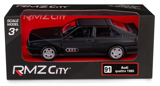 Rmz City 91 Audi Quattro 1980 5Inch Diecast Model Collectible Series Vehicle with Opening Doors & Pullback Action Blue main image 0