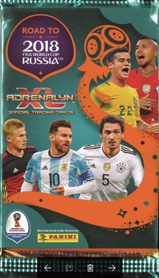 Road To FIFA World Cup Adrenalin XL Box 50 Saszetek z Kartami Panini S.p.A