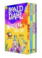 Roald Dahl Magical Gift Set (4 Books): Charlie and the Chocolate Factory, James and the Giant Peach, Fantastic Mr. Fox, Charlie and the Great Glass El Dahl Roald