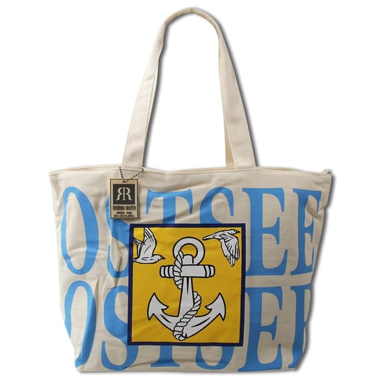 Robin Ruth torba na ramię bawełna poliester beżowy niebieski OTG5123I ...