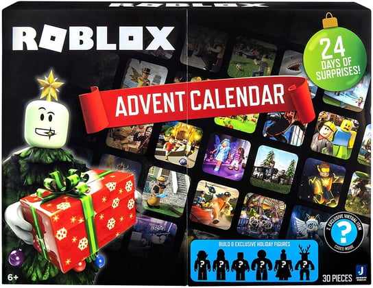 Roblox, kalendarz adwentowy figurki i akcesoria, kod wirtualny na przedmiot w grze, jazwares JAZWARES