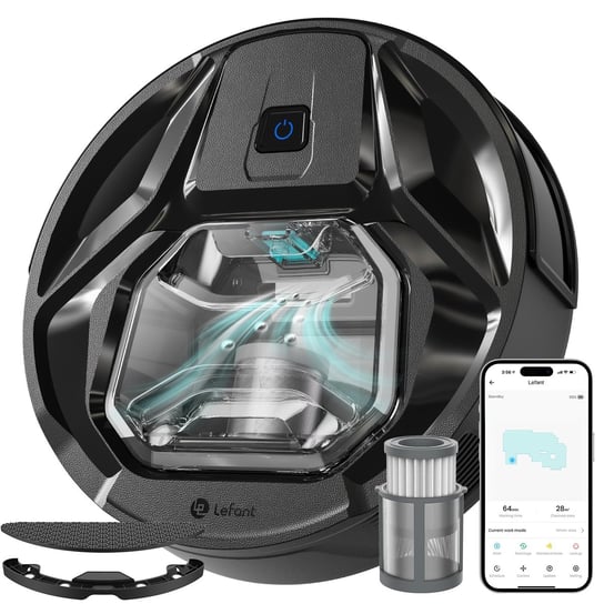 Robot Odkurzający Lefant M320 3W1 6000 Pa Z Nawigacją I Wi-Fi Lefant