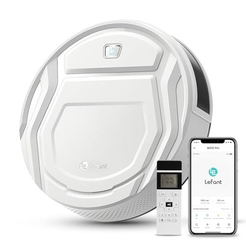 Robot Odkurzający Lefant Z Pilotem 2200Pa Wifi/Alexa/App - Cichy, Cienki, Programowalny, Idealny Do Sierści Zwierząt Domowych Lefant