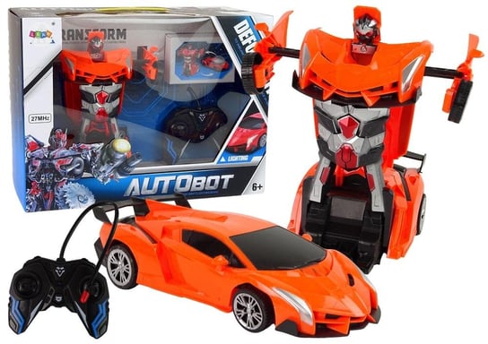 Robot Transformer R/C 2w1 pomarańczowy Lean Toys