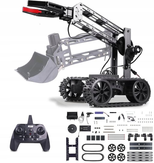Robot Zdalnie Sterowany Metalowy 3w1 Strzela Kopie Chwyta RC Robotyka KRJ07 Kristrade