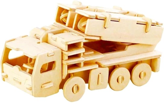 ROBOTIME Drewniane Puzzle 3D - Wóz Bojowy z Rakietami Robotime