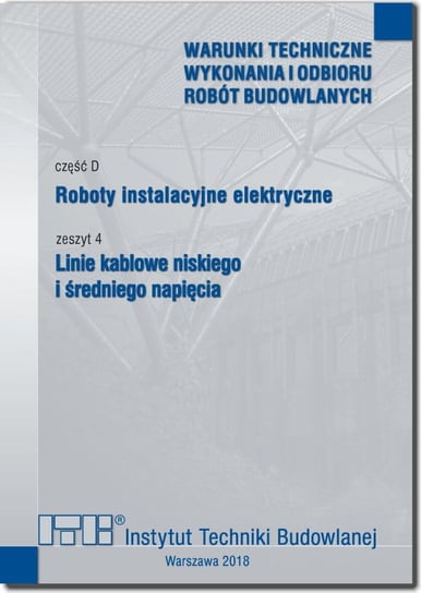 Roboty instalacyjne elektrytczne. cz.D Zeszyt 4. Linie kablowe niskiego i średniego napięcia. Radosław Lenartowicz