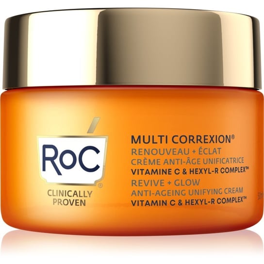 RoC Multi Correxion Revive + Glow przeciwzmarszczkowy krem rozświetlający z witaminą C 50 ml RoC