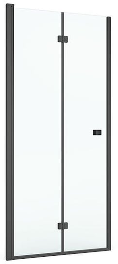 Roca Capital drzwi prysznicowe 100 cm czarny mat/szkło przezroczyste AM4510016M Inna marka