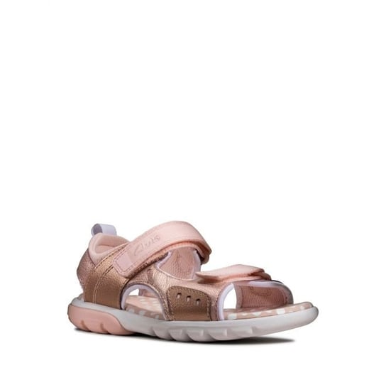 Rocco Tide Kid F [pink leather] - rozmiar 34 Clarks